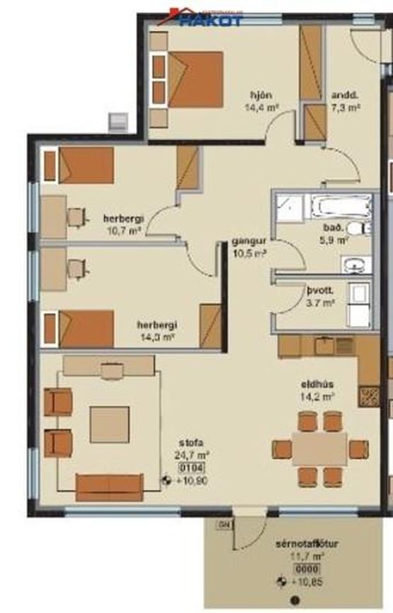 Holtsflöt 4 - 0404, 300 Akranes