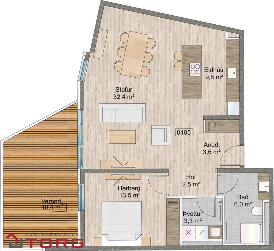 Naustavör 64 - 0105, 200 Kópavogur