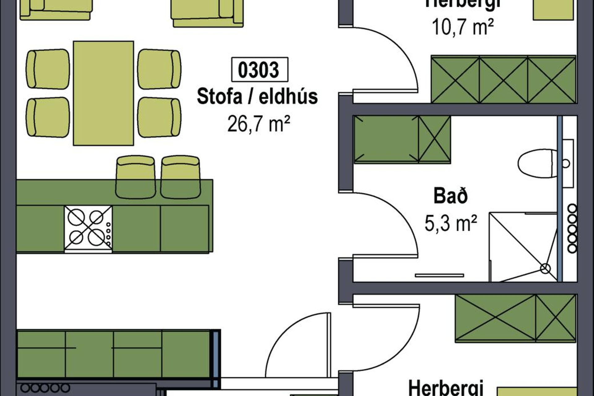 Þjóðbraut 5 - 0303, 300 Akranes