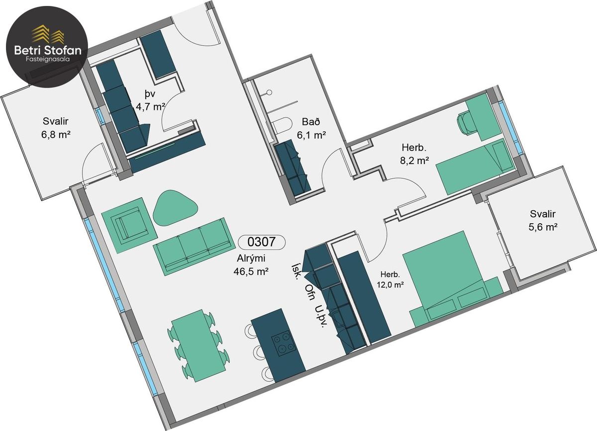 Vetrarbraut 2B - 0307, 210 Garðabær