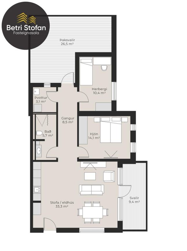 Fálkahlíð 5 - 0511, 102 Reykjavík