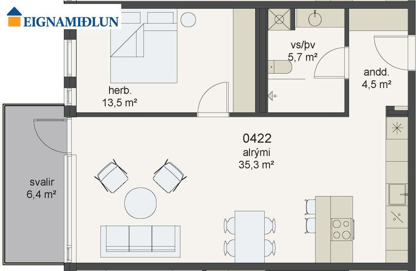 Álftröð 3 - 0422, 200 Kópavogur