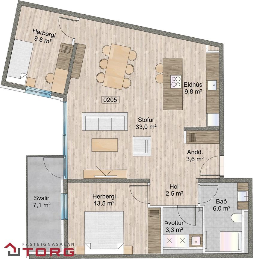 Naustavör 64 - 0205, 200 Kópavogur