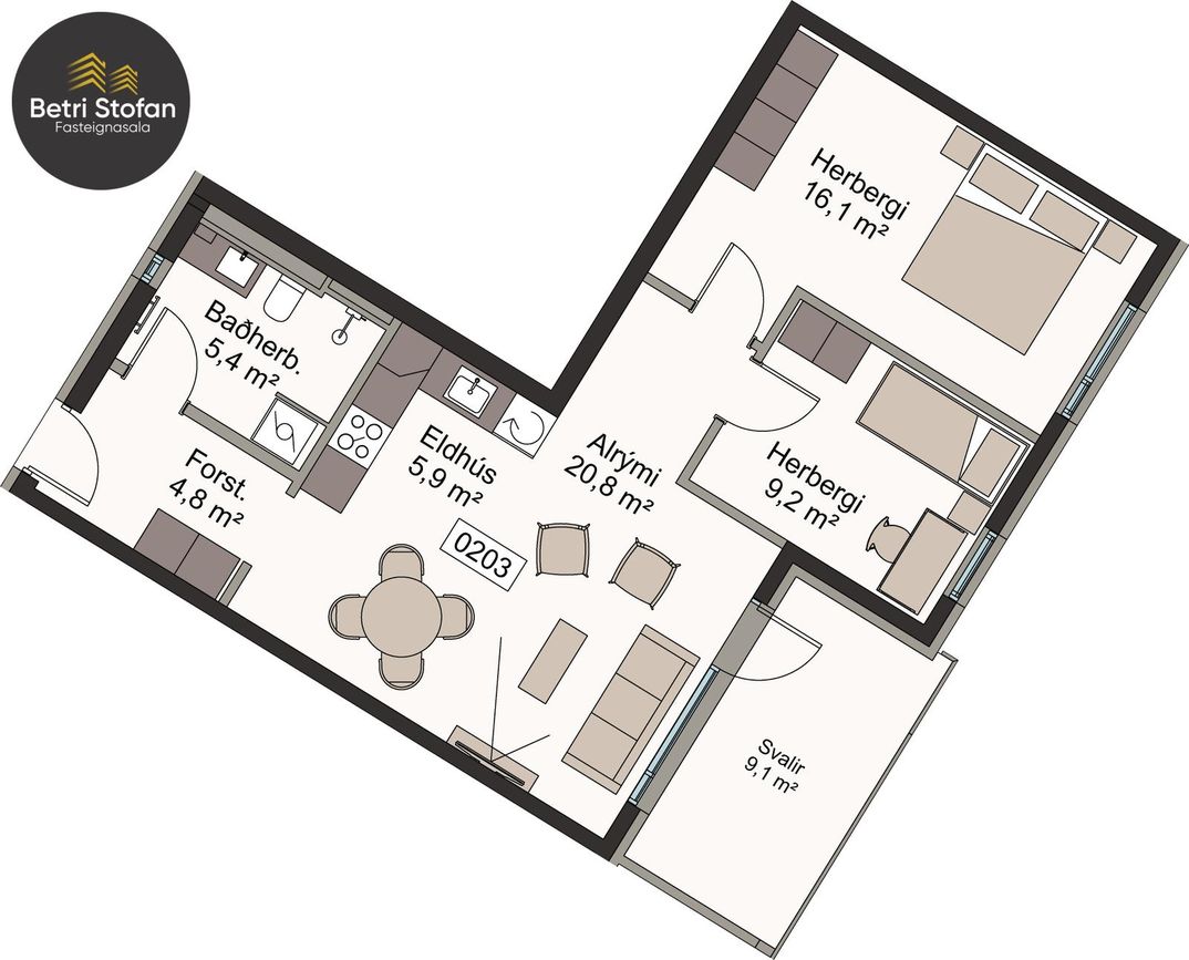 Borgartún 24A - 0203, 105 Reykjavík