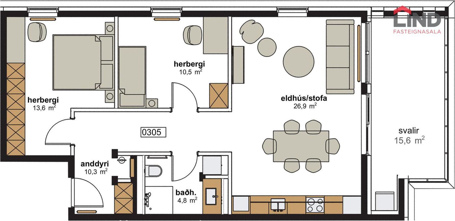 Hringhamar 15 - 0305, 221 Hafnarfjörður
