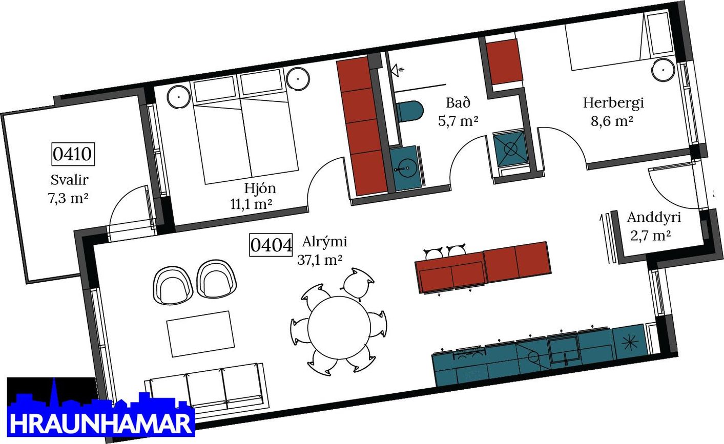 Áshamar 24 - 0404, 221 Hafnarfjörður