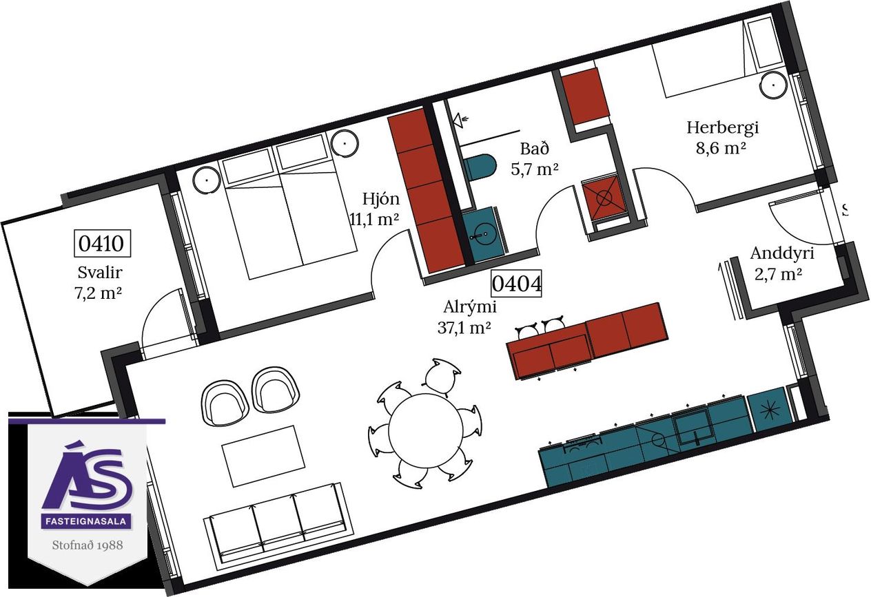 Áshamar 26 - 0404, 221 Hafnarfjörður