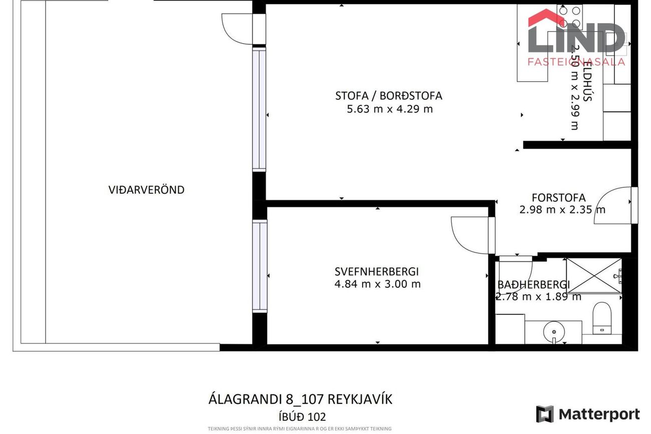 Álagrandi 8 - 0102, 107 Reykjavík