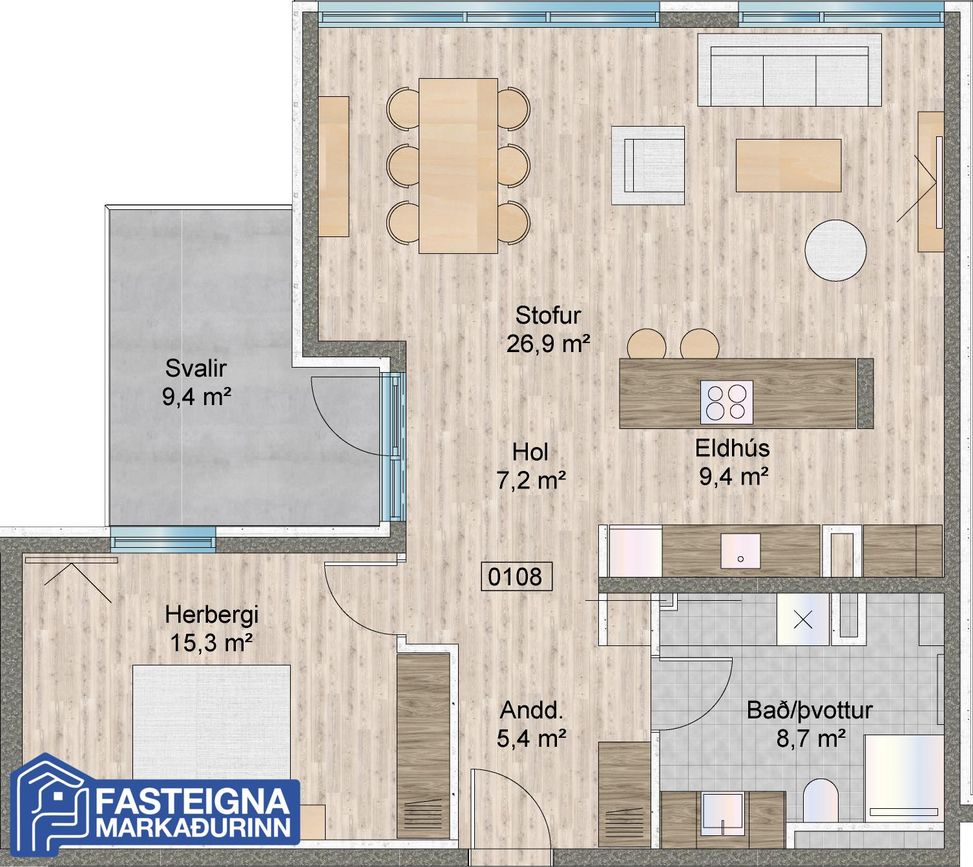 Naustavör 62 - 0108, 200 Kópavogur