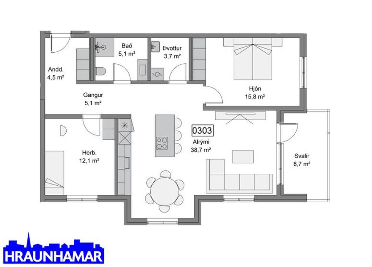 Baughamar 3, 221 Hafnarfjörður