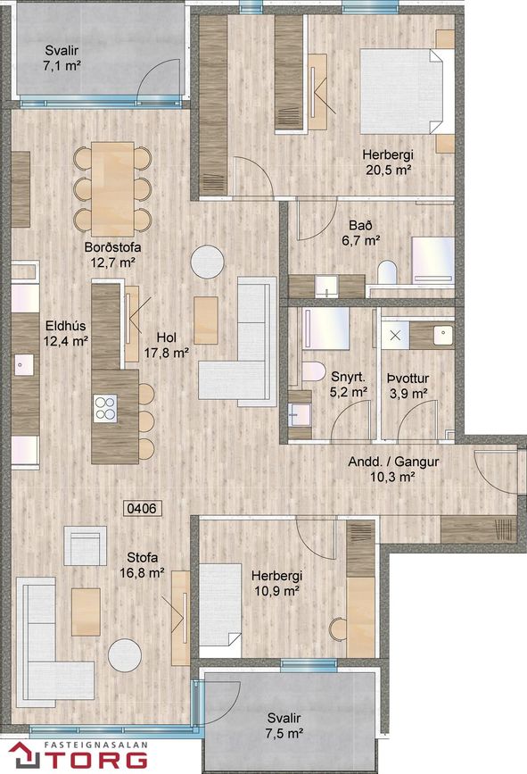 Naustavör 64 - 0405, 200 Kópavogur