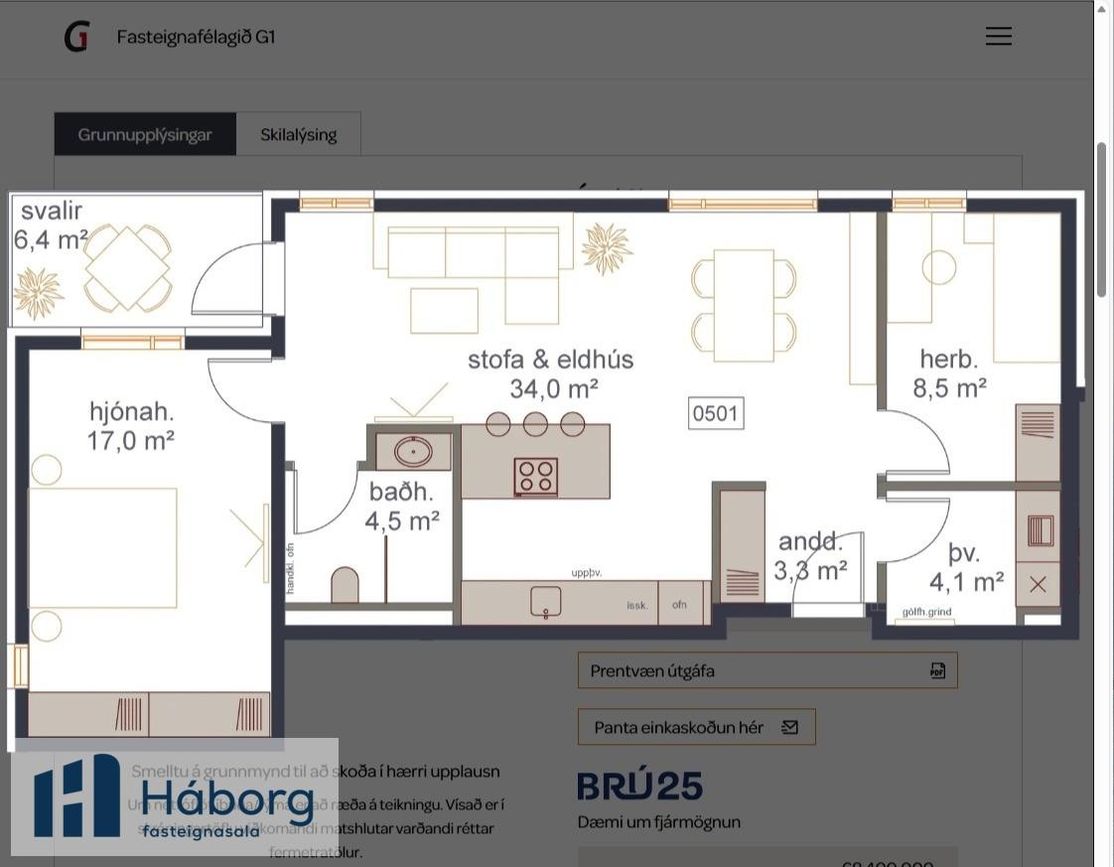 Grensásvegur 1F - 0501, 108 Reykjavík