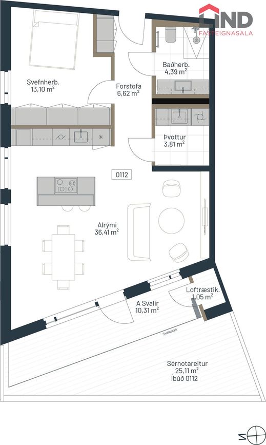 Hafnarbraut 18B - 0112, 200 Kópavogur