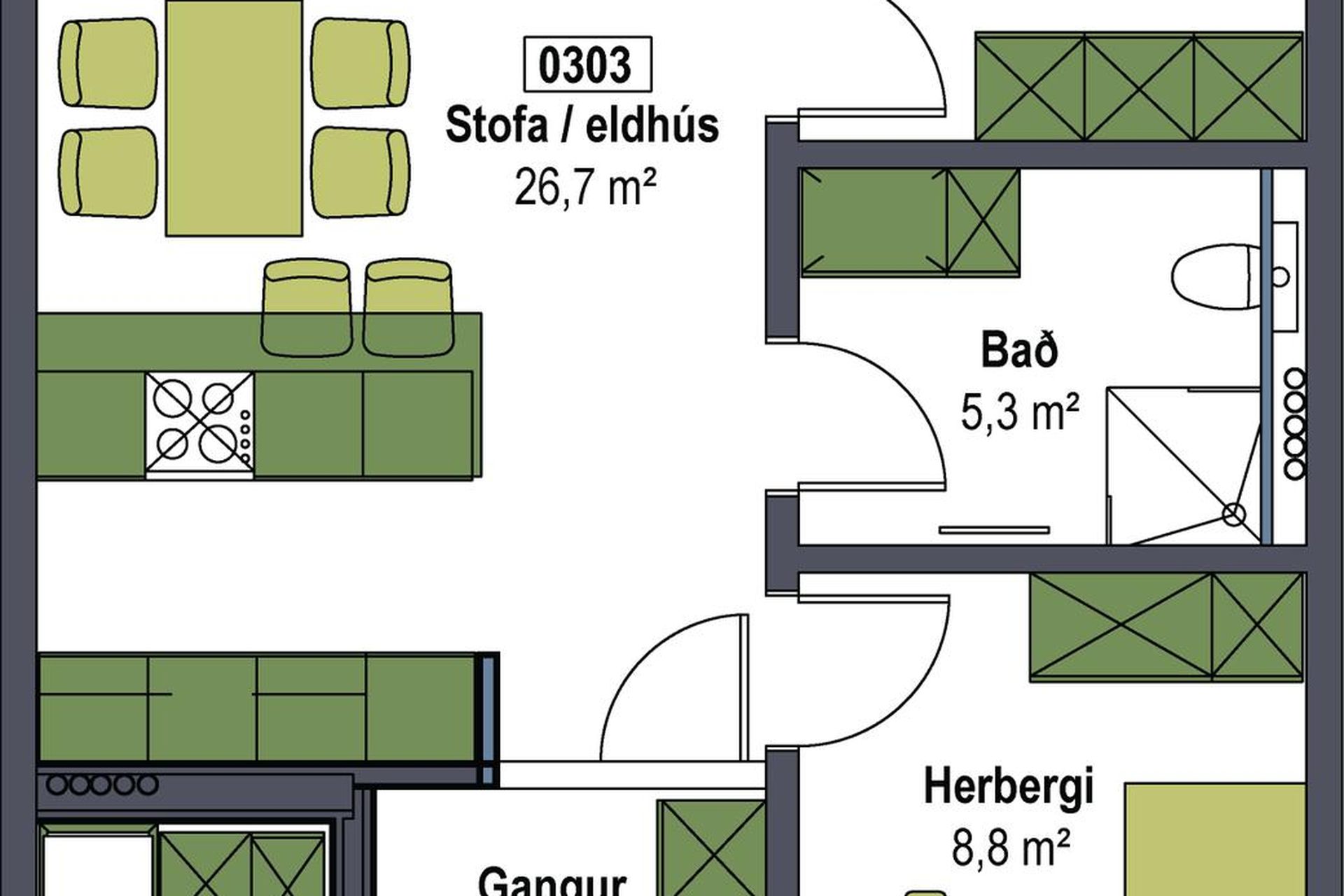 Þjóðbraut 5 - 0303, 300 Akranes