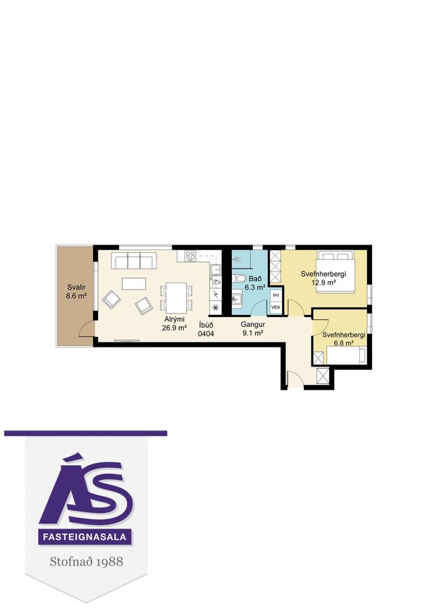 Áshamar 48 - 0304, 221 Hafnarfjörður