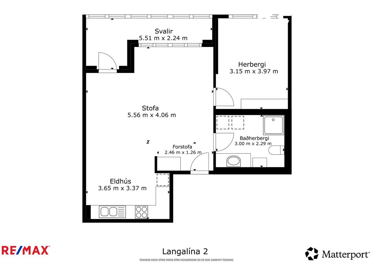 Langalína 2 - 0203, 210 Garðabær