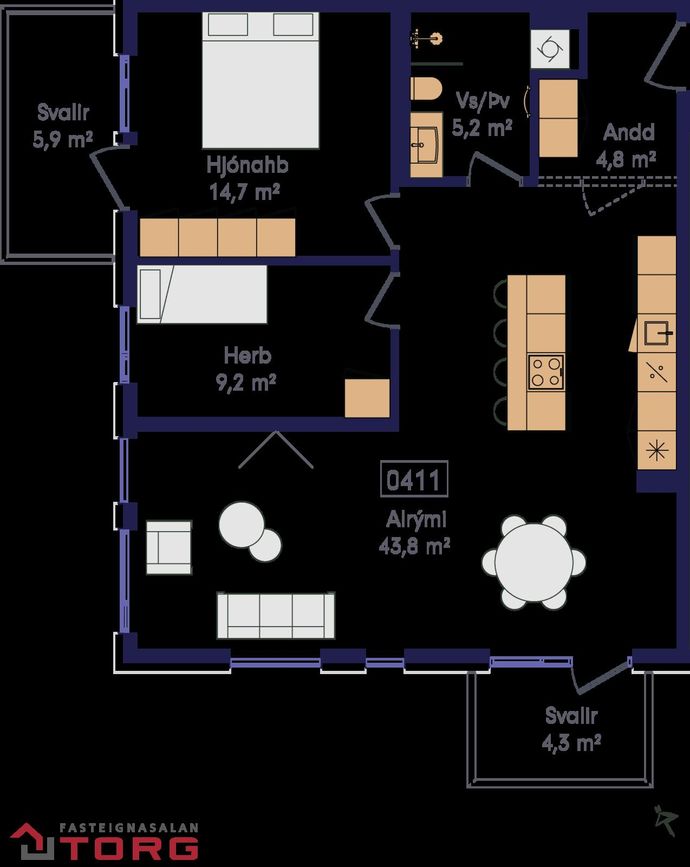 Laugavegur 168D - 0411, 105 Reykjavík