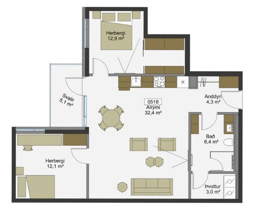 Mýrargata 33 - 0518, 101 Reykjavík