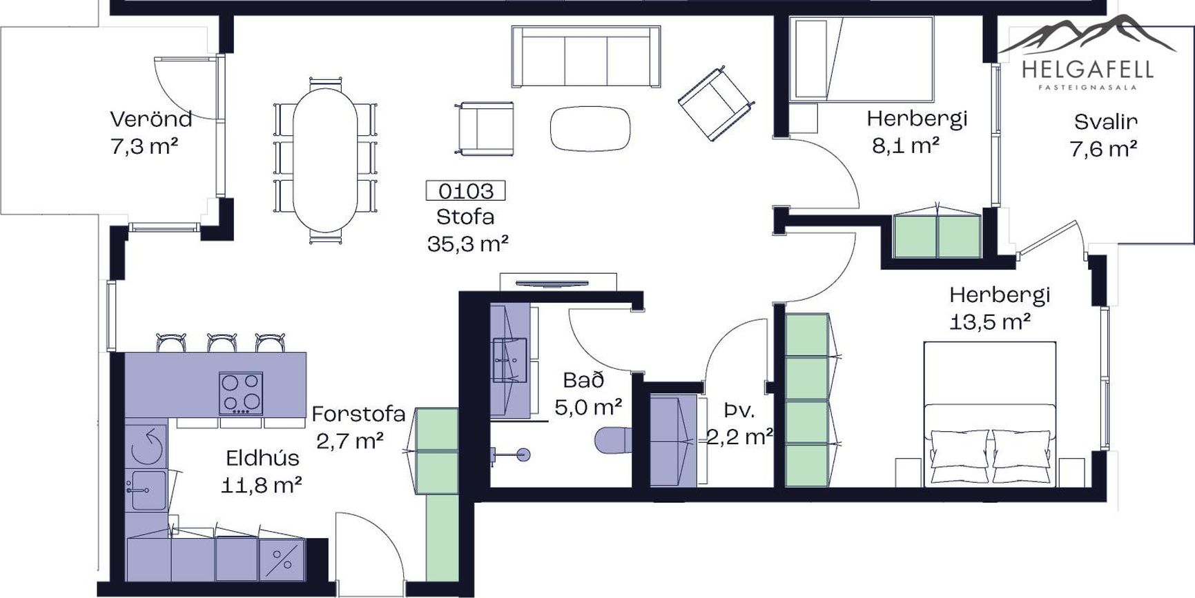 Austurbrú 12 - 0103, 600 Akureyri
