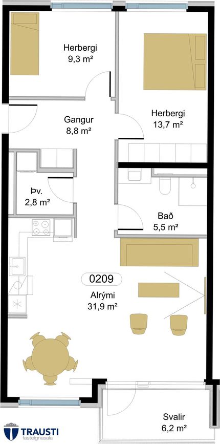 Borgartún 41 - 0209, 105 Reykjavík