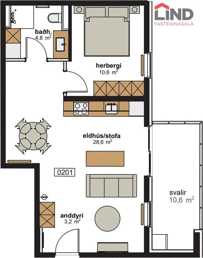 Hringhamar 17 - 0201, 221 Hafnarfjörður