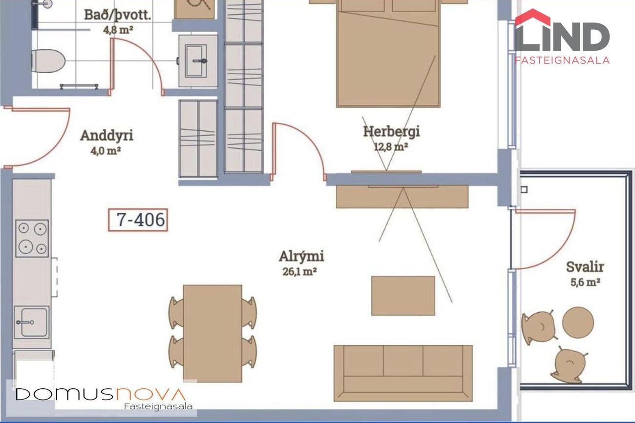 Valshlíð 8 - 0406, 102 Reykjavík