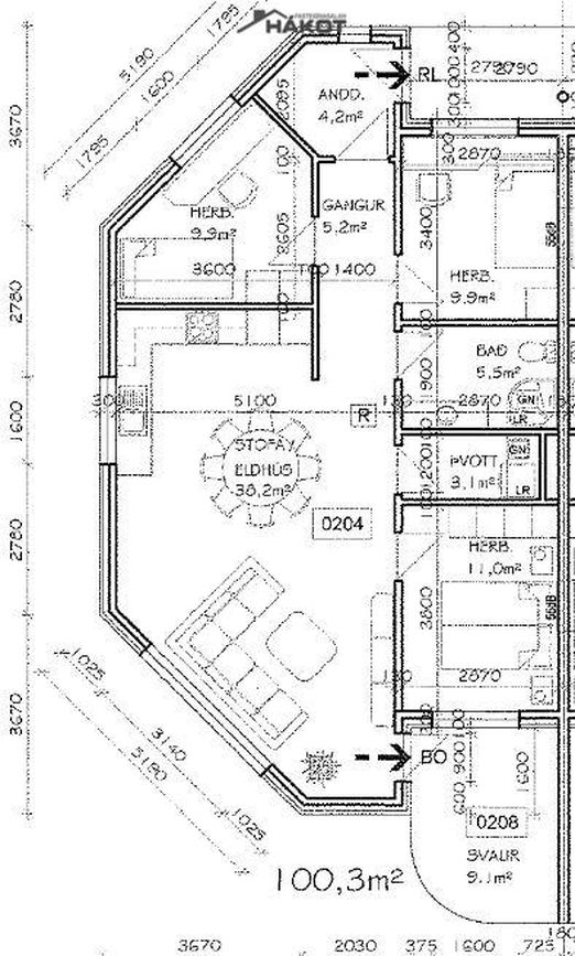 Hagaflöt 11 - 0504, 300 Akranes