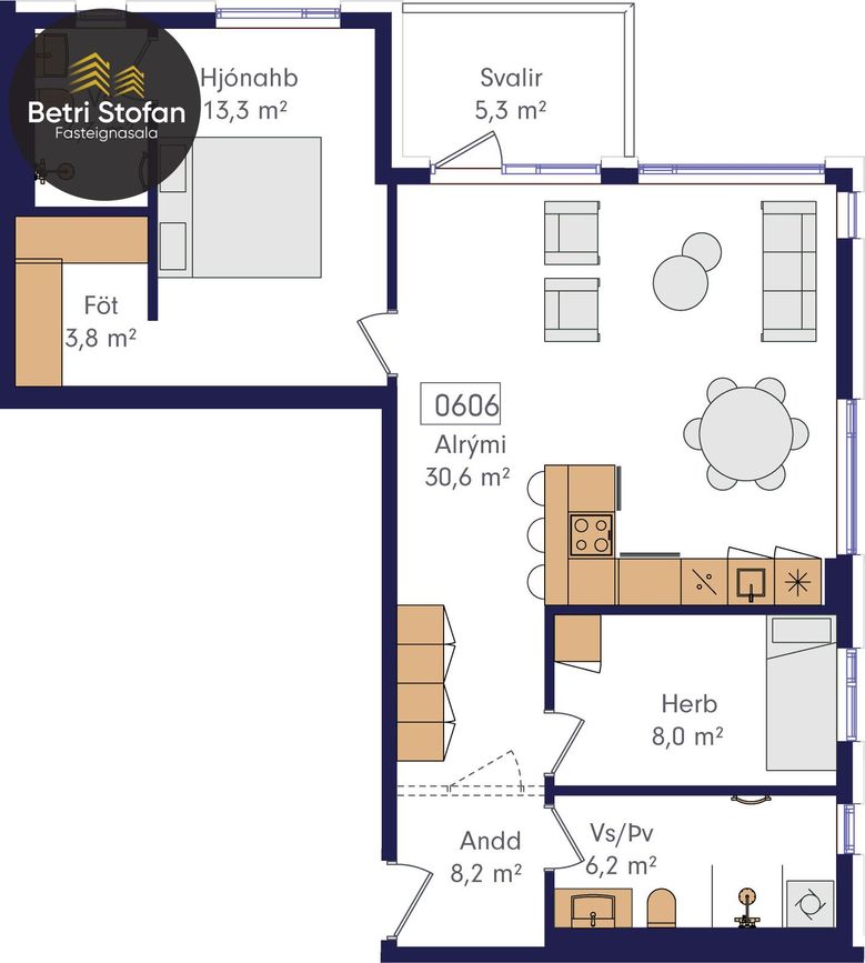 Laugavegur 168B - 0606, 105 Reykjavík