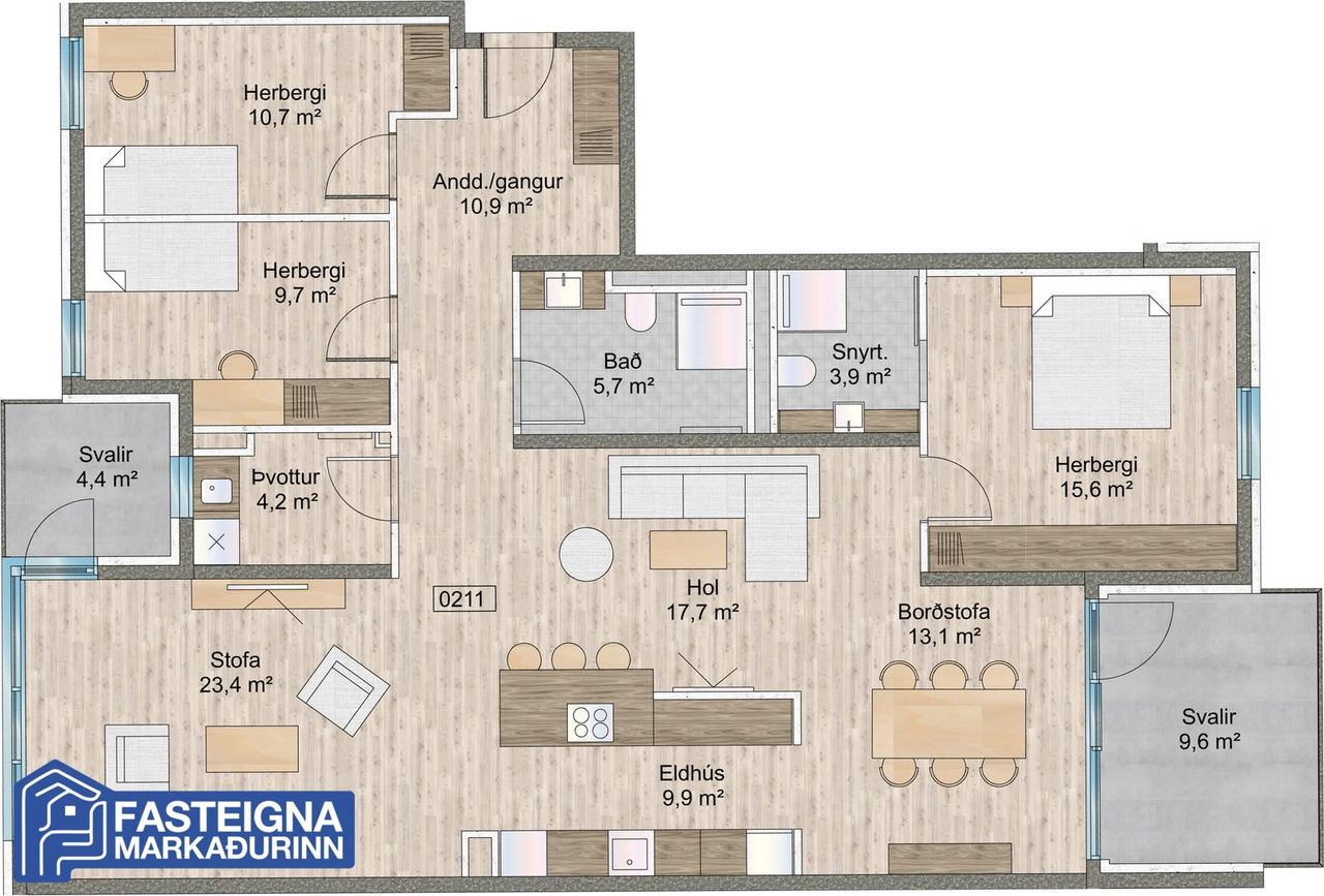 Naustavör 62 - 0211, 200 Kópavogur
