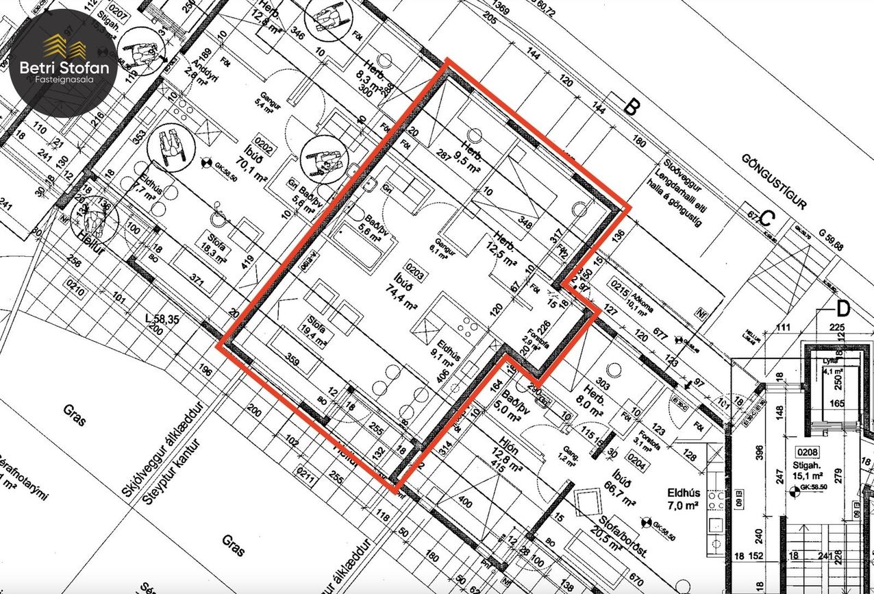 Holtsvegur 25 23-25 - 0203, 210 Garðabær