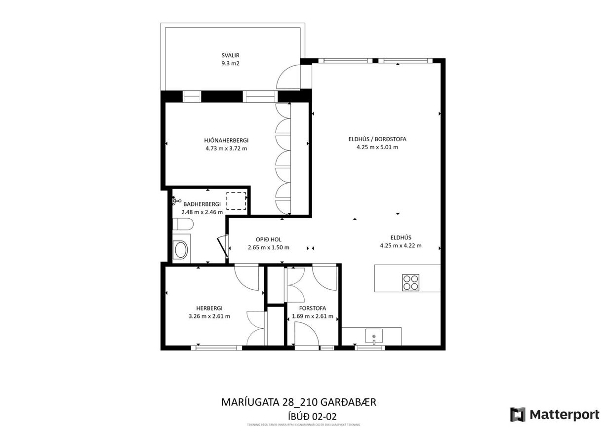 Maríugata 28 - 0202, 210 Garðabær