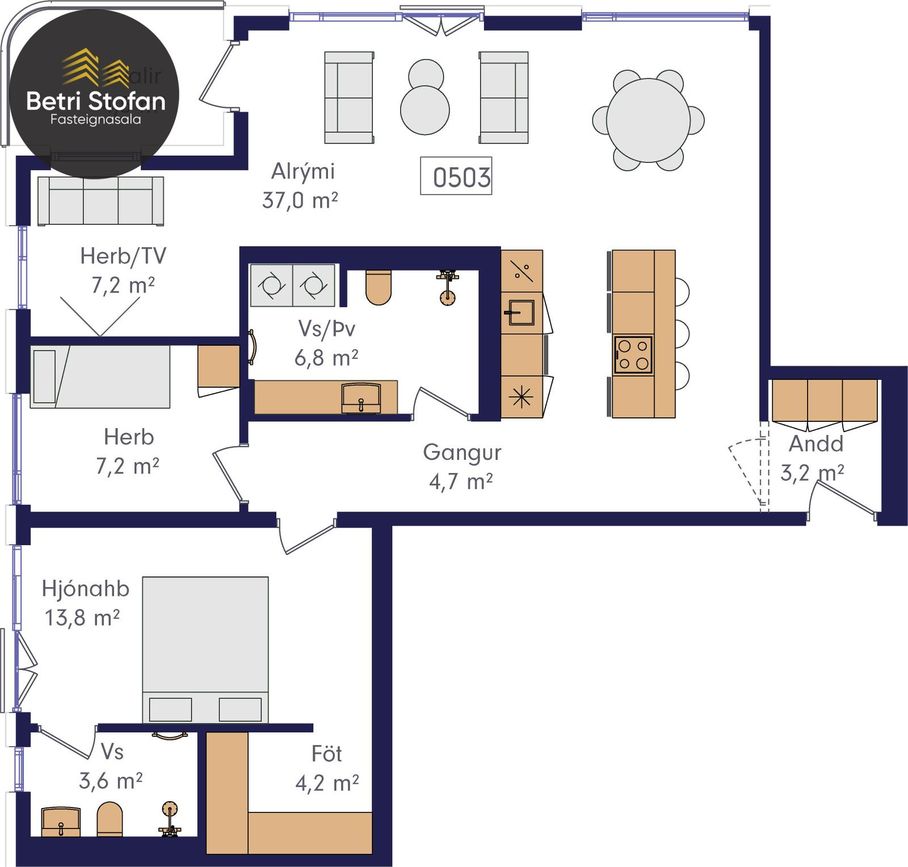 Laugavegur 168A - 0203, 105 Reykjavík
