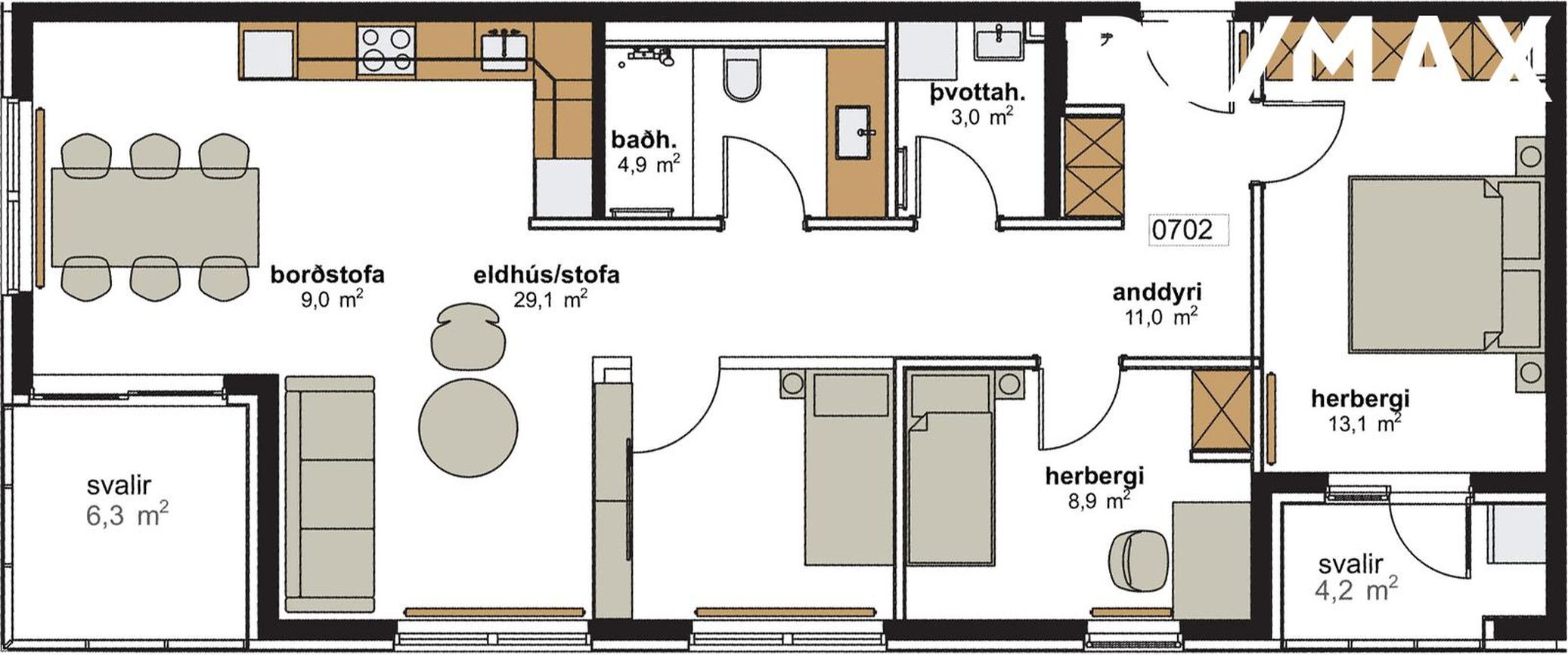 Hringhamar 15 - 0702, 221 Hafnarfjörður
