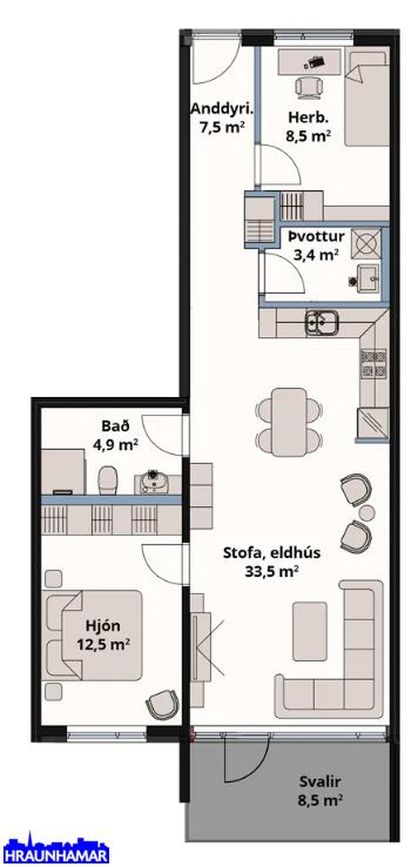 Suðurhella 16 - 0302, 221 Hafnarfjörður