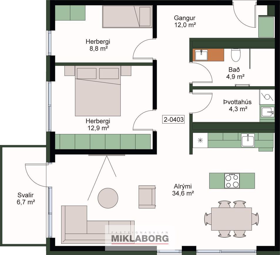 Ánanaust 3 - 0403, 101 Reykjavík