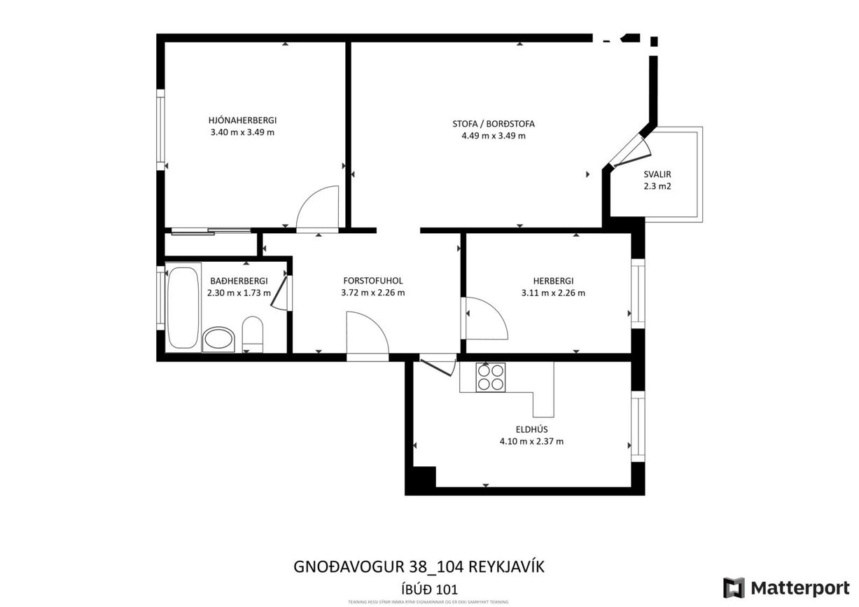Gnoðarvogur 38, 104 Reykjavík