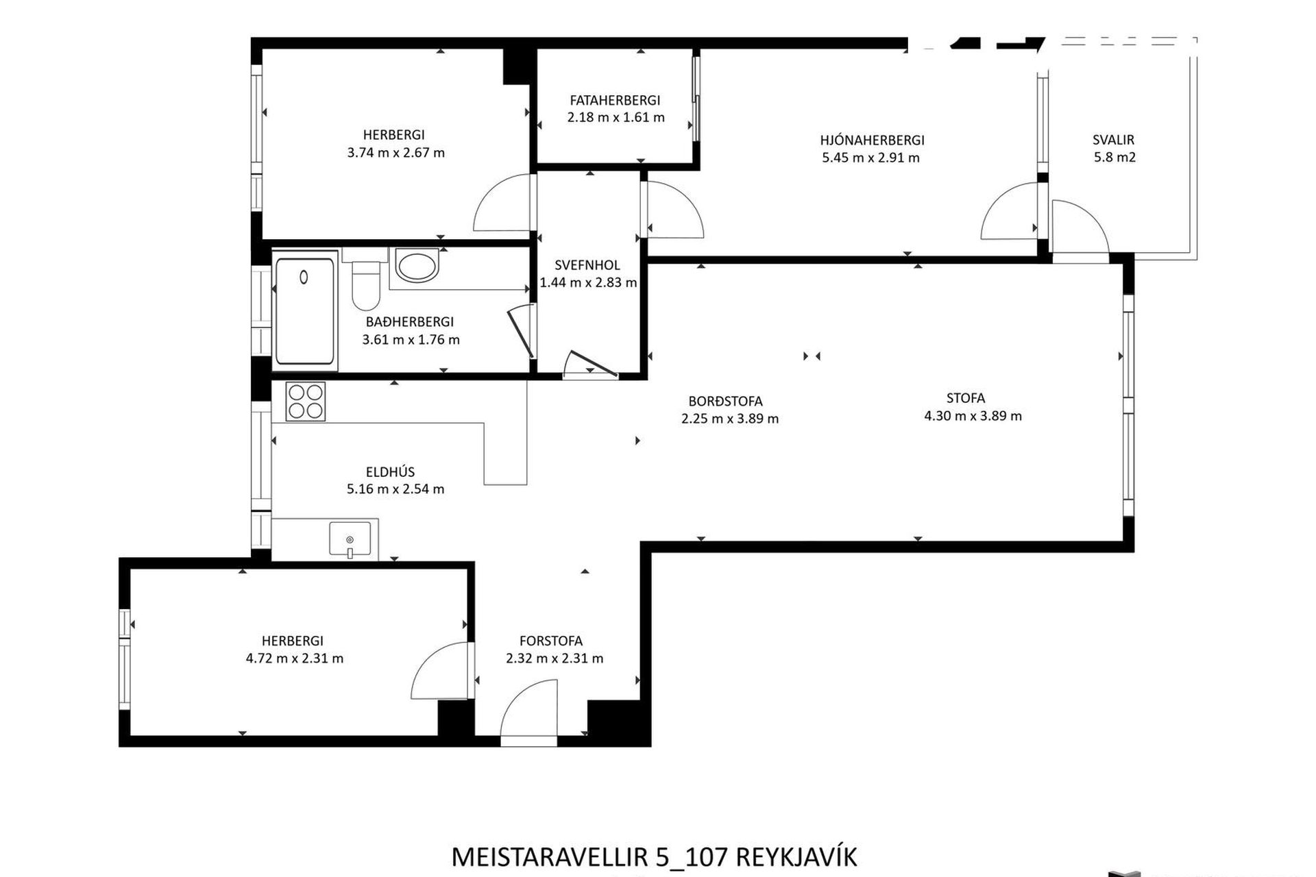 Meistaravellir 5, 107 Reykjavík