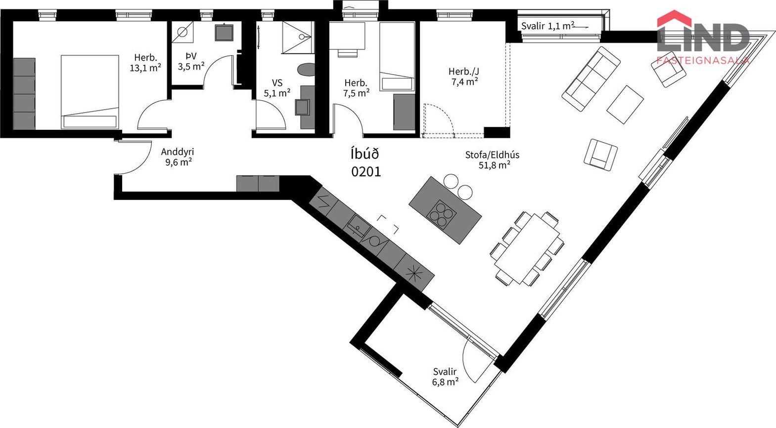 Sunnusmári 23, 201 Kópavogur