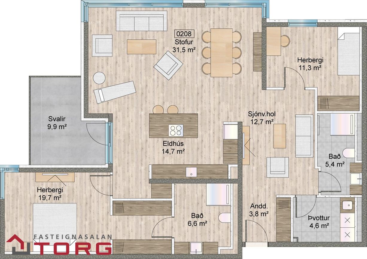 Naustavör 62, 200 Kópavogur