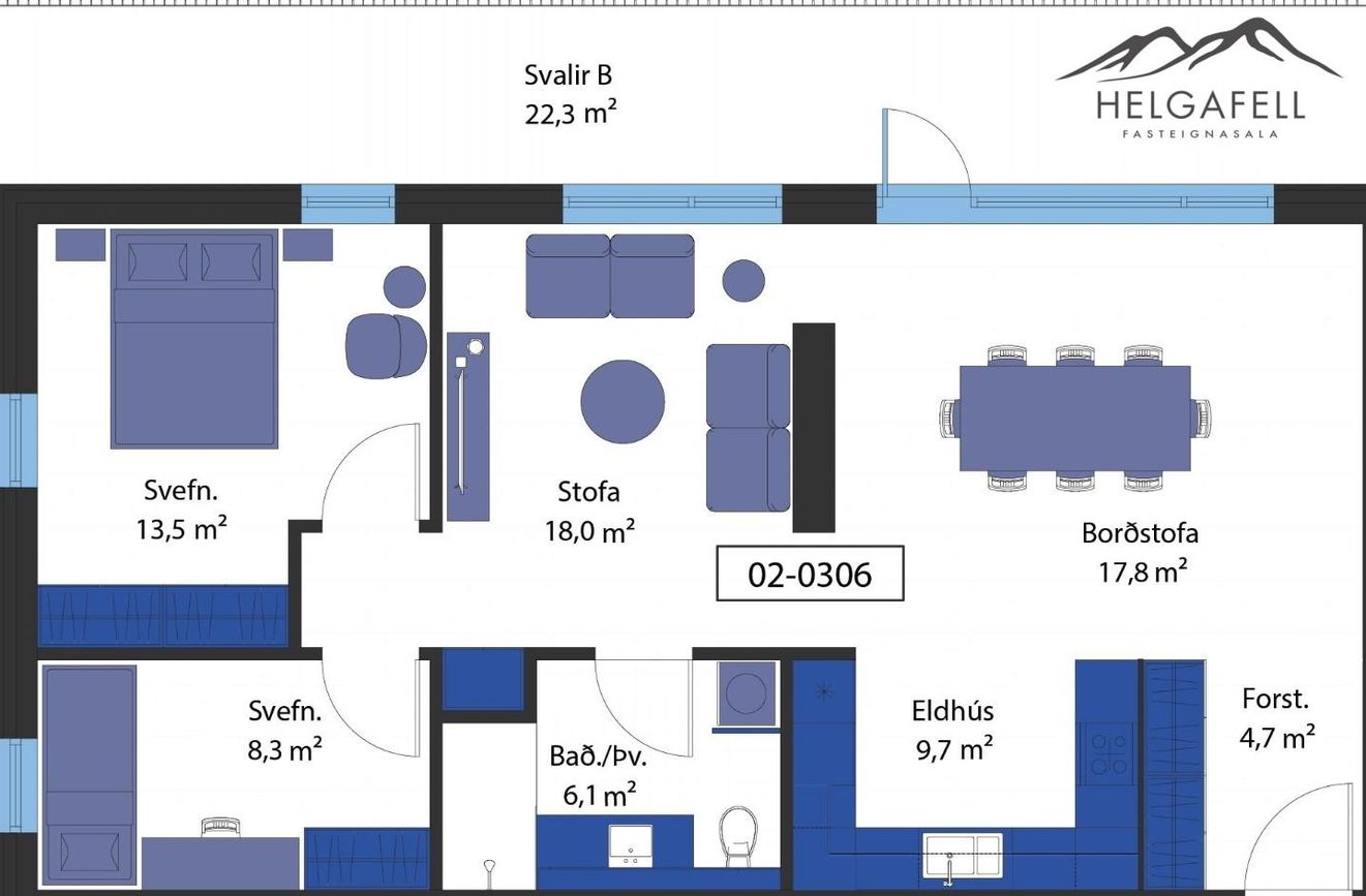 Áshamar 7 - 0306, 221 Hafnarfjörður