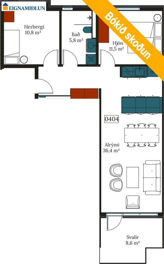 Áshamar 18 - 0201, 221 Hafnarfjörður