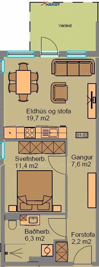 Hagaflöt 7, 300 Akranes