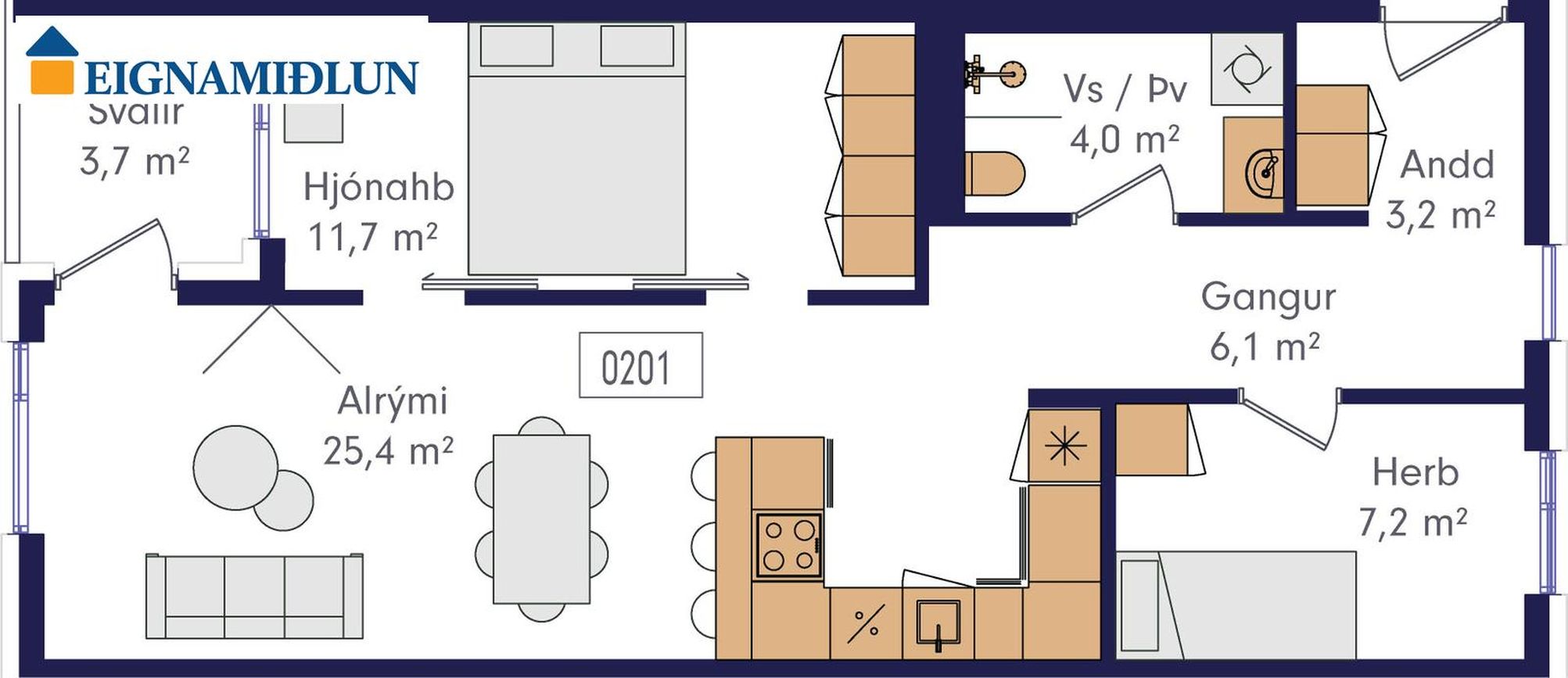 Laugavegur 168A - 0201, 105 Reykjavík