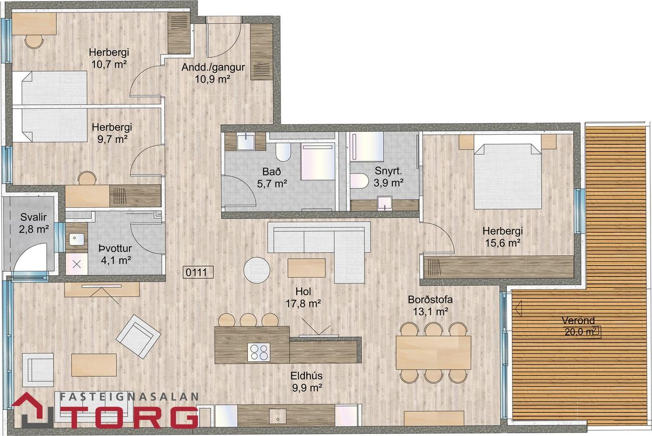 Naustavör 62 - 0111, 200 Kópavogur