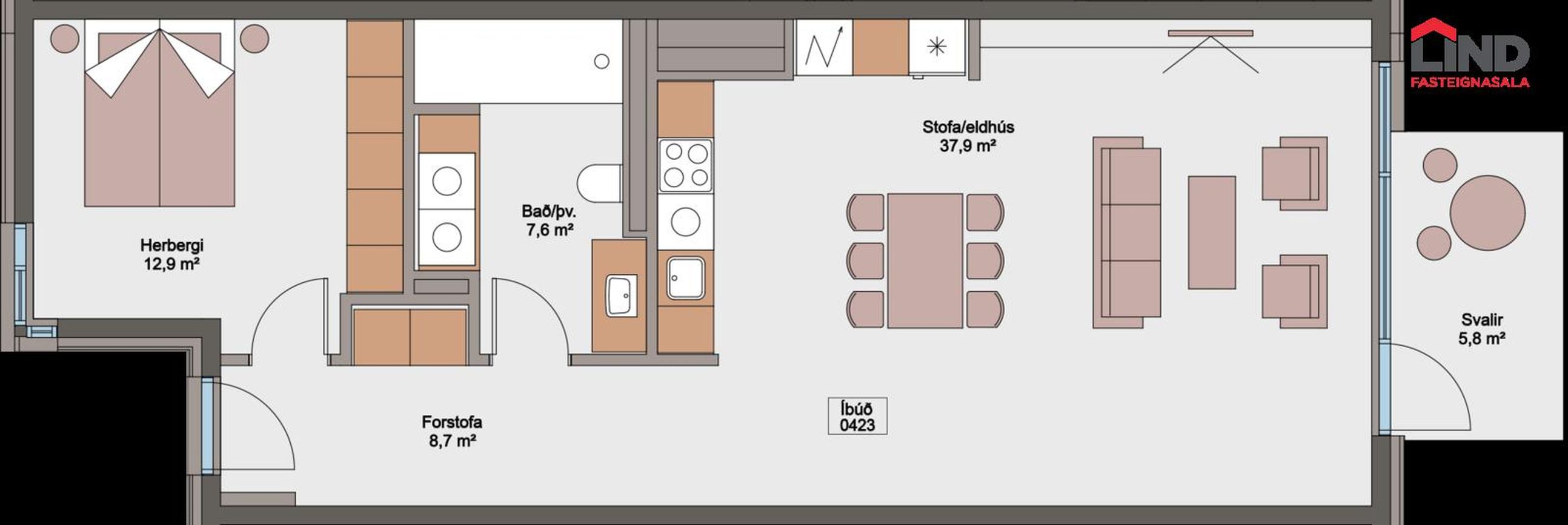 Smyrilshlíð 15 - 0423, 102 Reykjavík