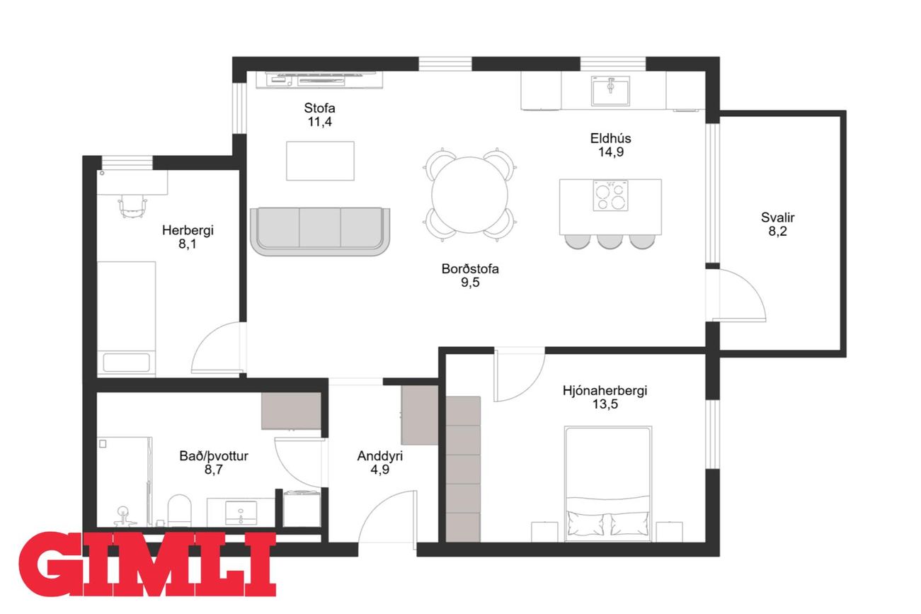 Hafnarbraut 12B, 200 Kópavogur