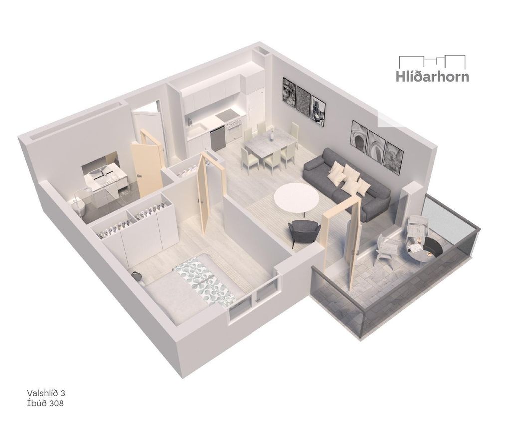 Valshlíð 3 - 0308, 102 Reykjavík