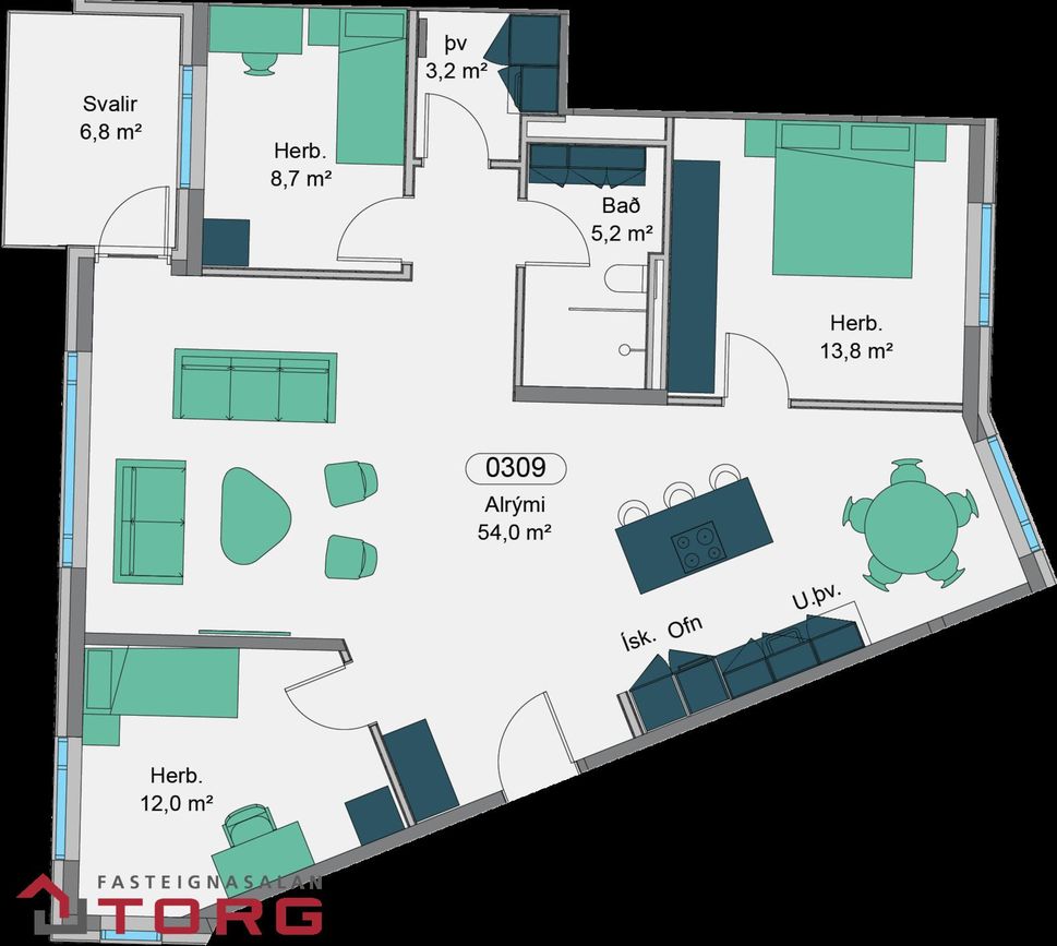 Vetrarbraut 2B - 0309, 210 Garðabær