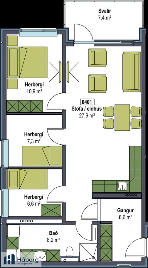Þjóðbraut 5 - 0401, 300 Akranes