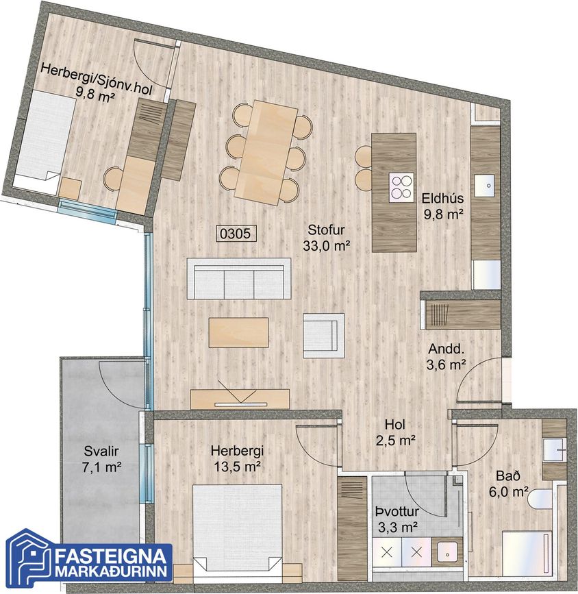 Naustavör 64 - 0305, 200 Kópavogur